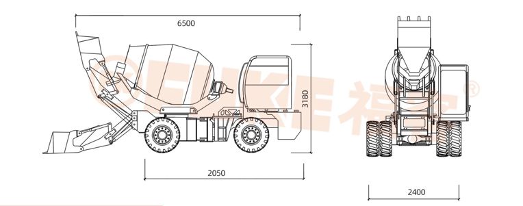 میکسرهای بتون با قابلیت خود بارگیری, FK33-30