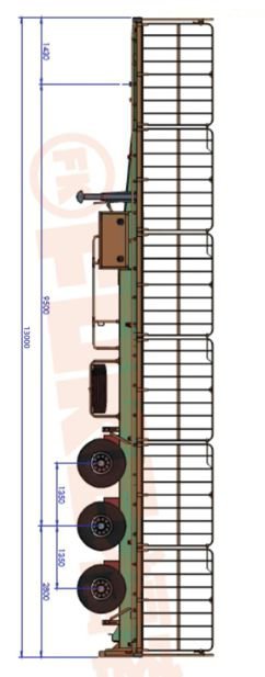 نیمه تریلر حمل گاو وگوسفند, FK35-1301G